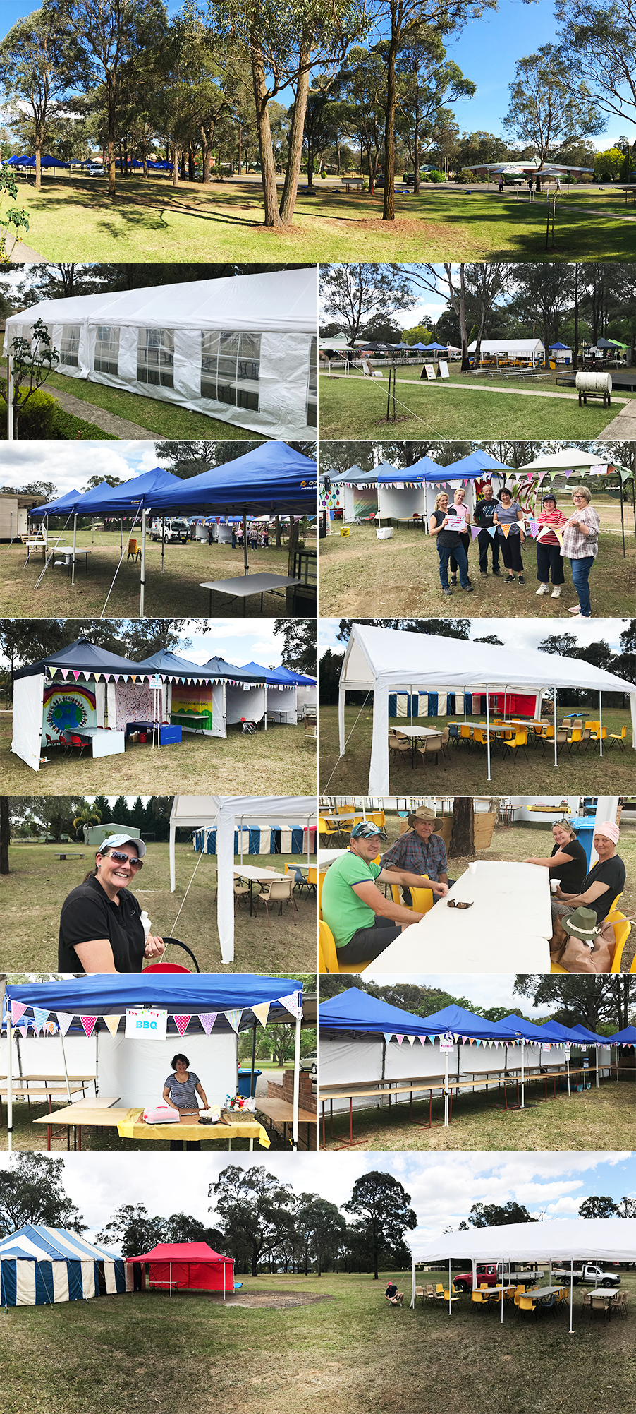 The 2017 Parish Fete Set Up